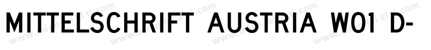 Mittelschrift Austria W01 D字体转换